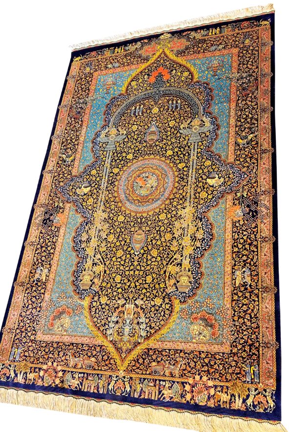 GHOM Silk Iran 200x133cm by master Soolie - Image 5