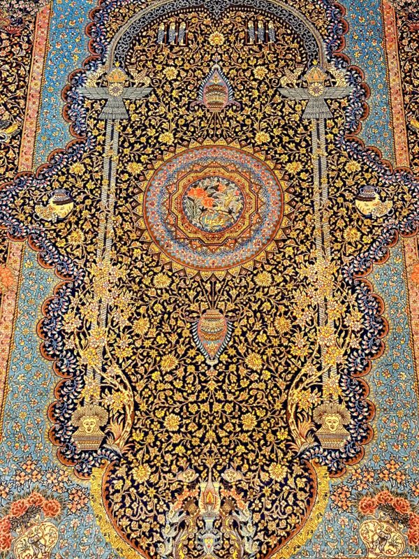 GHOM Silk Iran 200x133cm by master Soolie