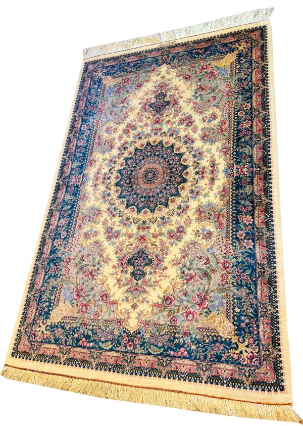 GHOM Silk Iran 130x90cm by master Rezai - Image 2