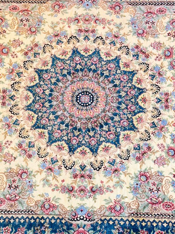 GHOM Silk Iran 130x90cm by master Rezai - Image 5