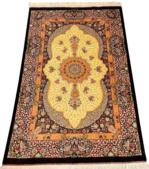 GHOM Silk Iran 133x92cm by master Abassi - Image 5