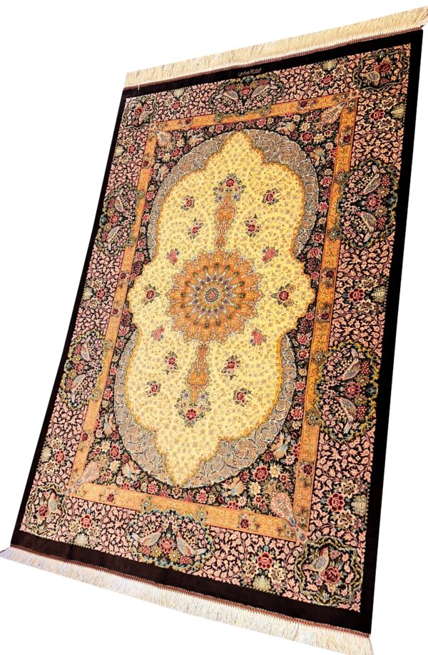 GHOM Silk Iran 133x92cm by master Abassi - Image 4