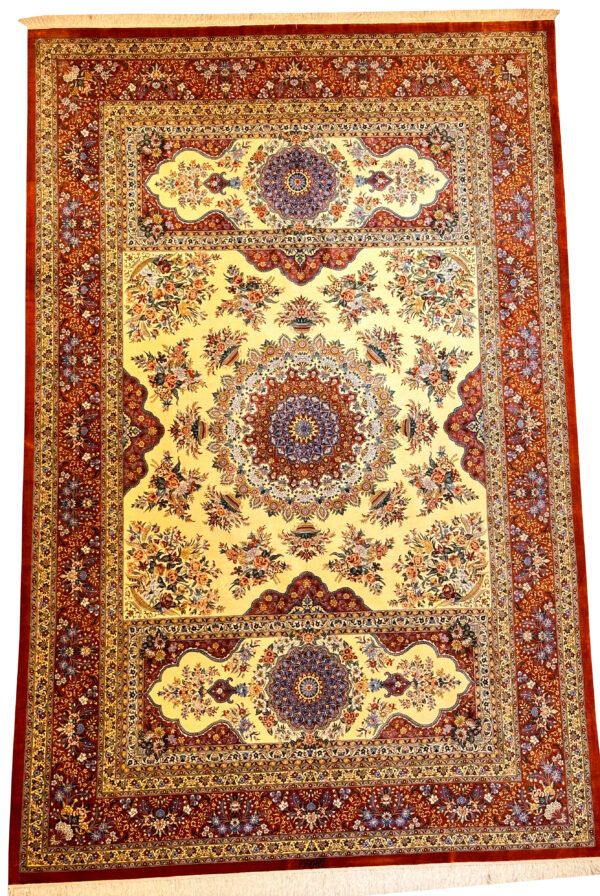 GHOM Silk Iran 200x300cm by master Naimi