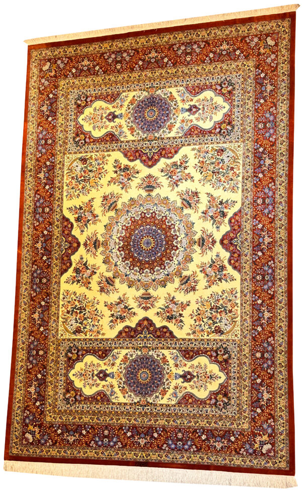 GHOM Silk Iran 200x300cm by master Naimi - Image 3