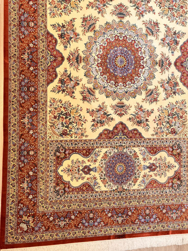 GHOM Silk Iran 200x300cm by master Naimi - Image 4