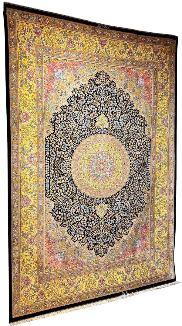 GHOM Silk Iran 200x300cm by master Shirazi - Image 3