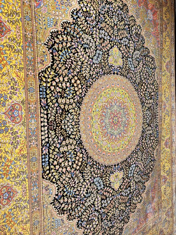 GHOM Silk Iran 200x300cm by master Shirazi - Image 4