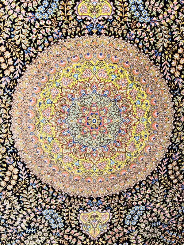 GHOM Silk Iran 200x300cm by master Shirazi - Image 7