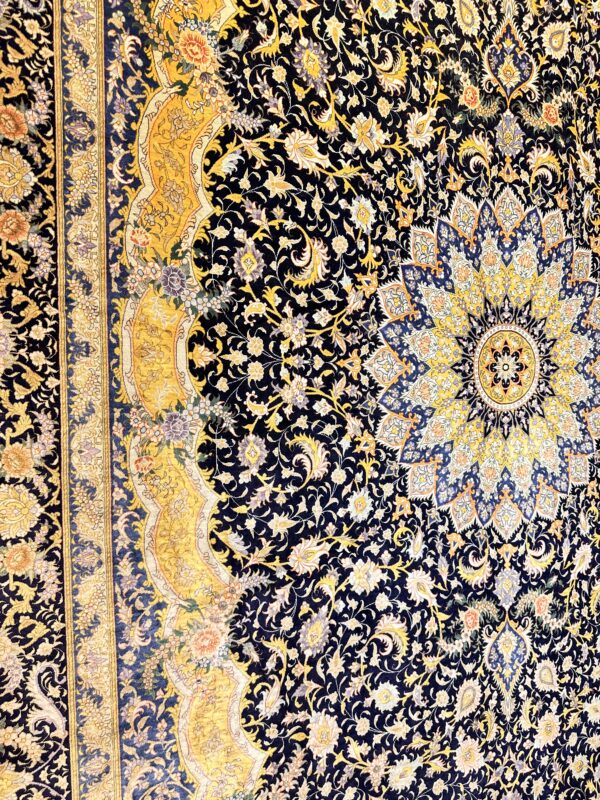 GHOM Silk Iran 200x300cm by master Babai - Image 5