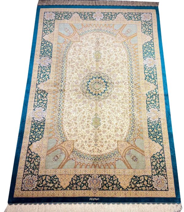 GHOM Silk Iran 250x150cm by master Abassi - Image 3